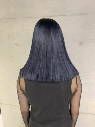 セミロング カラー メンズ THE./ブリーチ 透感カラー/髪質改善のヘアスタイル