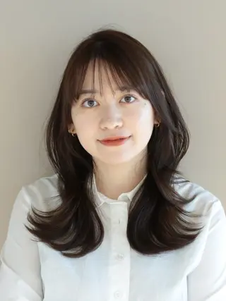 セミロング カラー 髙木美緒🌿 レイヤー/アレンジのヘアスタイル