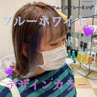 ミディアム カラー Kou所属・💜髪質改善美髪💜 星野清光のヘアスタイル