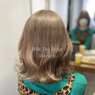 ミディアム カラー THESALONS所属・🤍ブリーチカラー /寄田龍樹🤍のヘアスタイル