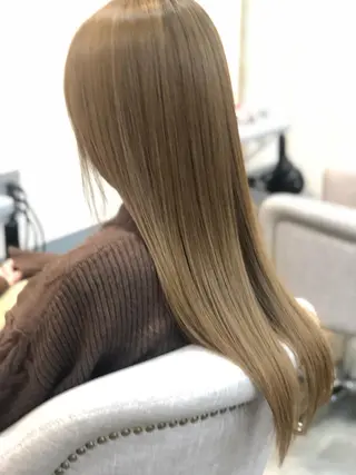 ロング カラー 縮毛矯正・髪質改善 人気No1🩶北島のヘアスタイル