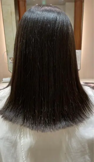 セミロング 金安 かんたのヘアスタイル