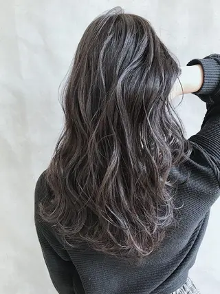 セミロング カラー MOU namba ムウナンバのヘアスタイル