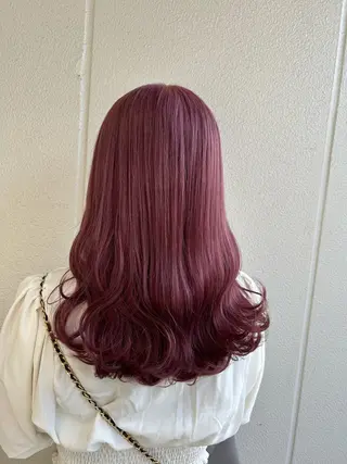 セミロング カラー ヘアアレンジ 《暖色/韓国hair 》🇰🇷桑原ユキネのヘアスタイル