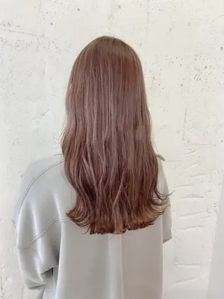 ロング カラー 透明感カラー🎀／ マツエクのヘアスタイル