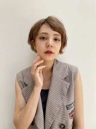 ショート カラー La.LAUREN所属・透明感カラー/ TETSUのヘアスタイル