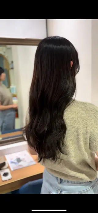 ロング ❤︎韓国レイヤー/透 明感カラー/目黒のヘアスタイル