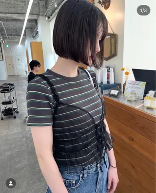 ミディアム 🤎カット/ブリーチ /縮毛矯正/大宮🤎のヘアスタイル