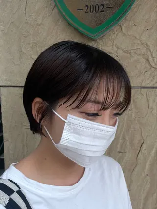 ショート 透明感カラー/ アレンジ/篠崎渚彩のヘアスタイル