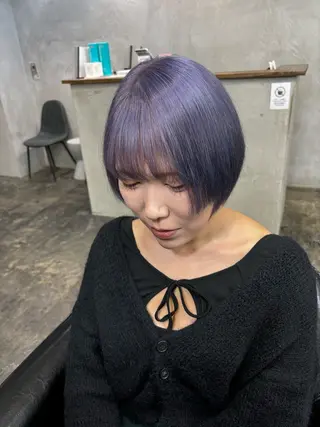 カラー fudge所属・MaisonHALU 松浦光咲のヘアスタイル