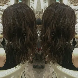 ミディアム カラー youres センター南所属・センター南 SEIJIのヘアスタイル