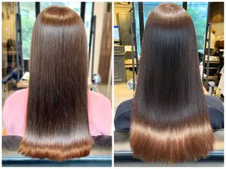 ロング 🎀ིྀ暖色カラー/ 髪質改善/みどりのヘアスタイル