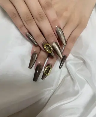 ロング Nailsalon プチ　ラジェムのネイルデザイン