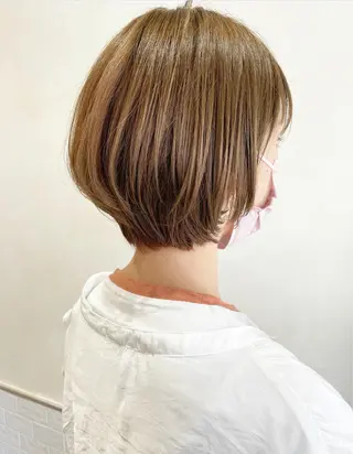 ショート sherry【シェリー】所属・miho 大国町 柔らかハイトーン💛のヘアスタイル