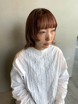 ミディアム カラー ブリーチ/アレンジ 天満/chihiroのヘアスタイル