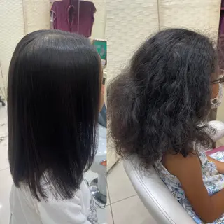 セミロング 美髪×縮毛矯正 水上真由美😘のヘアスタイル