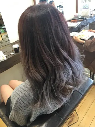 ミディアム カラー 縮毛矯正・髪質改善 人気No1🩶北島のヘアスタイル