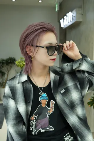 カラー メンズ ハイトーンカラー/ さらさのヘアスタイル