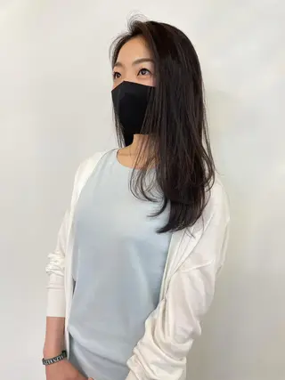 ロング 田中 碧のヘアスタイル