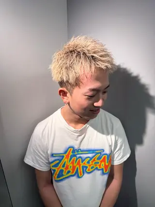 ショート カラー パーマ特化美容師 佐藤壮流のヘアスタイル