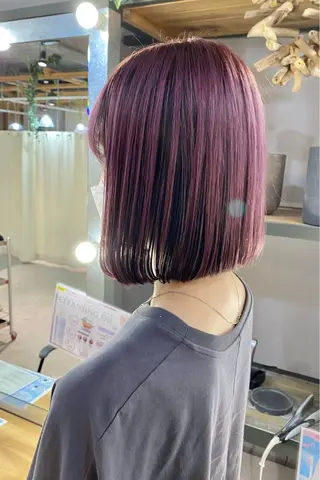 セミロング カラー 菊地 紗矢のヘアスタイル