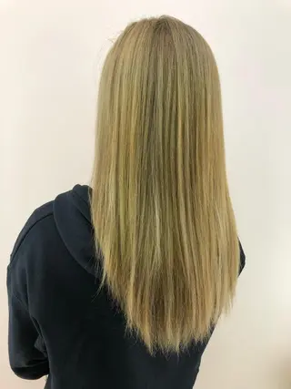 ロング カラー 茅ヶ崎/ハイライト/ ハイトーン/関口実華のヘアスタイル