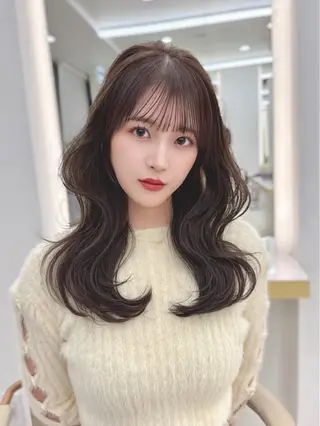 ミディアム MAEUL luna所属・前髪顔周り/レイヤー 韓国/桔川恒のヘアスタイル