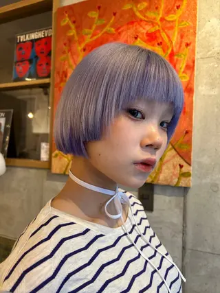 カラー 植田 瑠菜のヘアスタイル