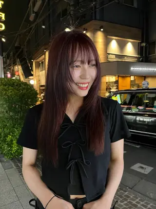 ロング カラー benji 登戸所属・竹内 菜々子のヘアスタイル