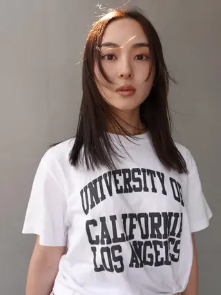 ミディアム カラー パーマ CEINE PATHのヘアスタイル