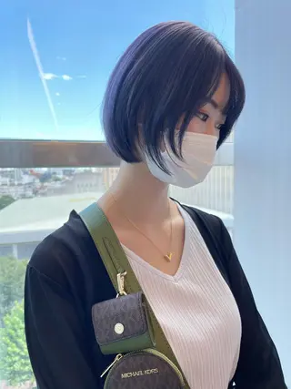 ミディアム カラー ヘアアレンジ 🍃柔らかヘアー田中 瑞希🍃のヘアスタイル