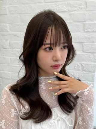 セミロング 映える顔まわり/前髪 特化 💗 ユキマのヘアスタイル