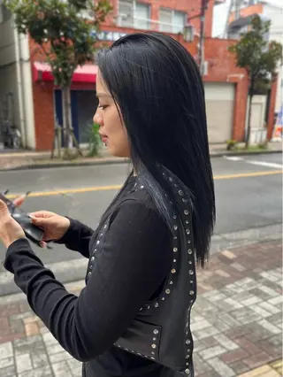 セミロング カラー yoke所属・haruka kobayashiのヘアスタイル