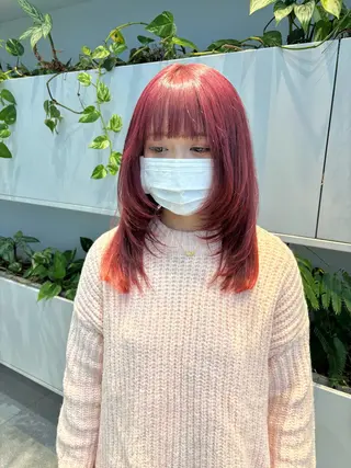 ミディアム カラー くさかみさき🌼暖色 /耳つぼ/オタク🌼のヘアスタイル