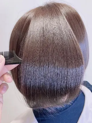 セミロング カラー ネイル パーマ MAX BEAUTY GINZA所属・髪質改善🌸美髪矯正 /癖毛🌸山田 隆介のヘアスタイル