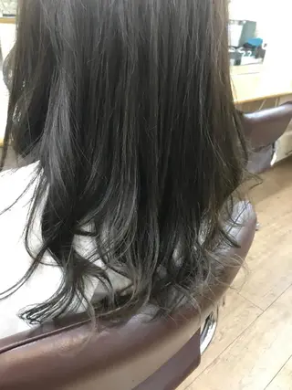 セミロング カラー アンダーバーホワイト_WHITE所属・_WHITE芝本 賢吾【天王寺店】のヘアスタイル