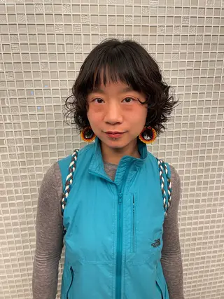 ミディアム パーマ Toiro 横浜所属・🎀レイヤー/パーマ カラー/ai🎀のヘアスタイル