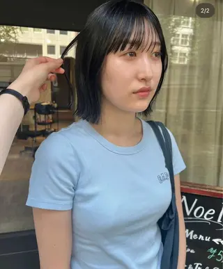 ショート ツヤ髪縮毛矯正 🩶manamiのヘアスタイル