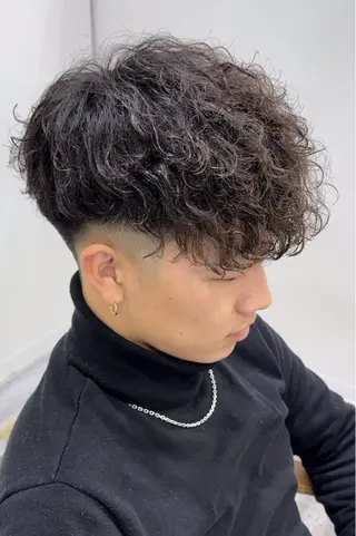 ショート パーマ メンズ 【メンズ特化】岩瀬 武【メンズパーマ】のヘアスタイル