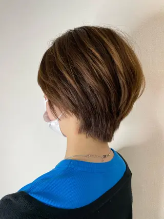 ショート 川畑 大地/波巻きパーマのヘアスタイル