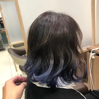 ミディアム カラー ヘアアレンジ ナカタケ ユウのヘアスタイル