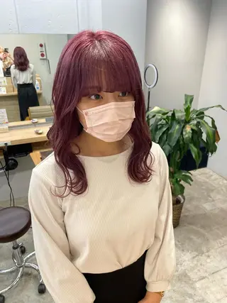 セミロング ior北千住【イオール】所属・YU(ハイトーン/ ブリーチカラー)のヘアスタイル