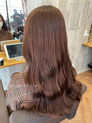 ロング カラー パーマ ヘアアレンジ 女性スタイリスト専門サロン Zina 天神所属・NANA/trend style🕊🍑のヘアスタイル