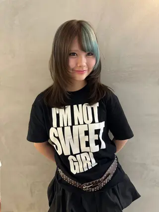 ロング カラー PELE アネックス梅田茶屋町店所属・PELE ハイトーン RIMUのヘアスタイル