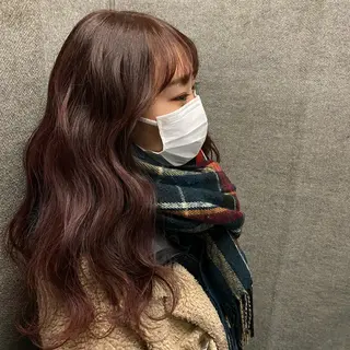 セミロング カラー MOE🐈‍⬛🎀 エクステ/ワンホンのヘアスタイル