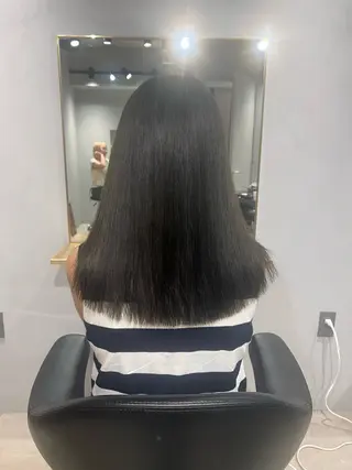 ミディアム デジタルパーマ/ 艶カラー/神野楓のヘアスタイル