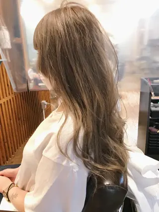 ロング カラー パーマ 髪質改善・縮毛矯正・ パーマ講師✨山田夏樹のヘアスタイル