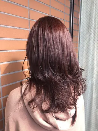 セミロング カラー bococa りんのヘアスタイル