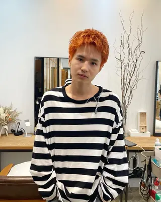 ショート カラー メンズ knot by belle所属・野田 尚Jr.スタイリストのヘアスタイル