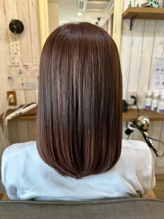 ミディアム 髪質改善/艶髪/ 透明感カラー/サラのヘアスタイル